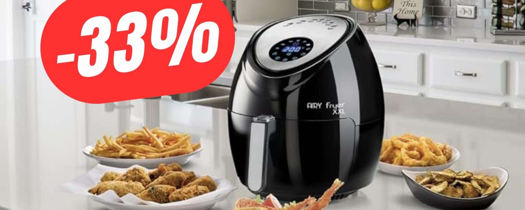 SCONTO INCREDIBILE per la Friggitrice ad Aria XXL di Ariete (-33%) SCONTO INCREDIBILE per la Friggitrice ad Aria XXL di Ariete (-33%)