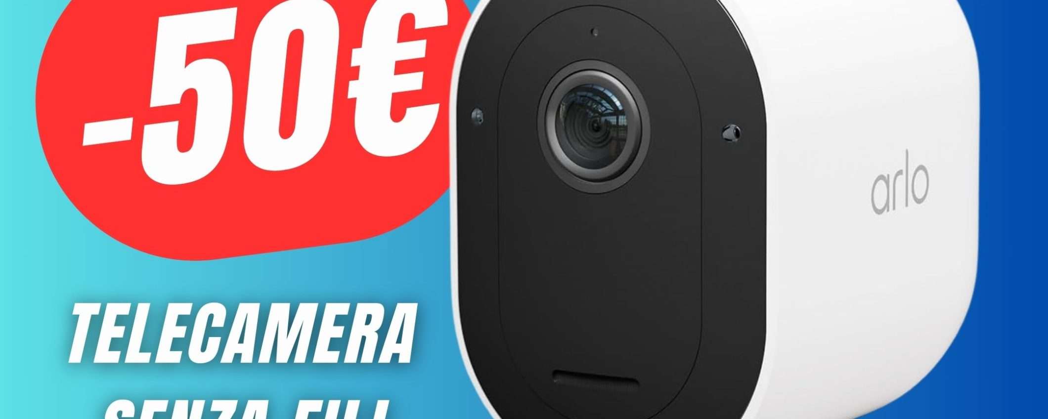 Una delle migliori Telecamere di Sorveglianza senza fili è scontata di 50€! Una delle migliori Telecamere di Sorveglianza senza fili è scontata di 50€!