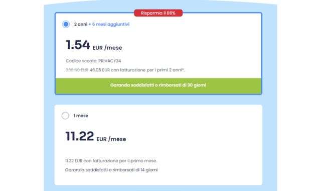 AtlasVPN risparmio