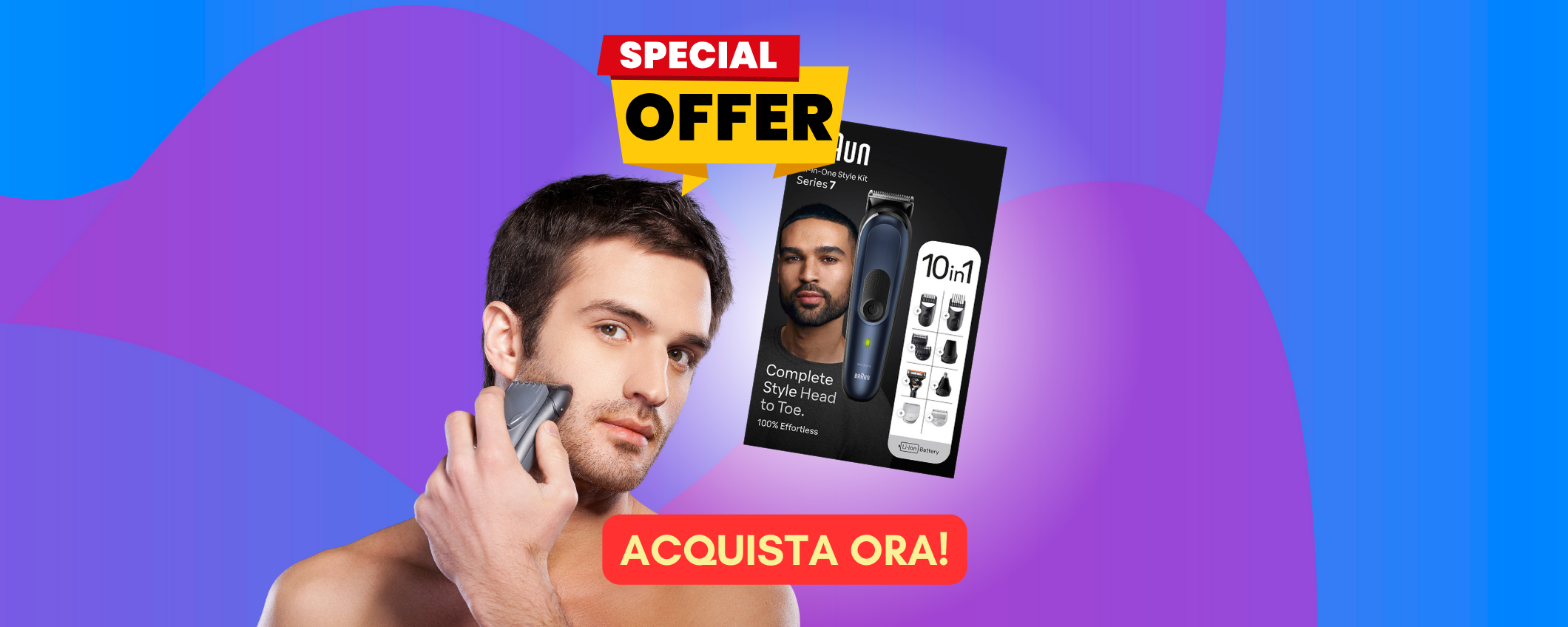 Barba perfetta a prezzo FOLLE: -30% per il Braun Series 7 Barba perfetta a prezzo FOLLE: -30% per il Braun Series 7