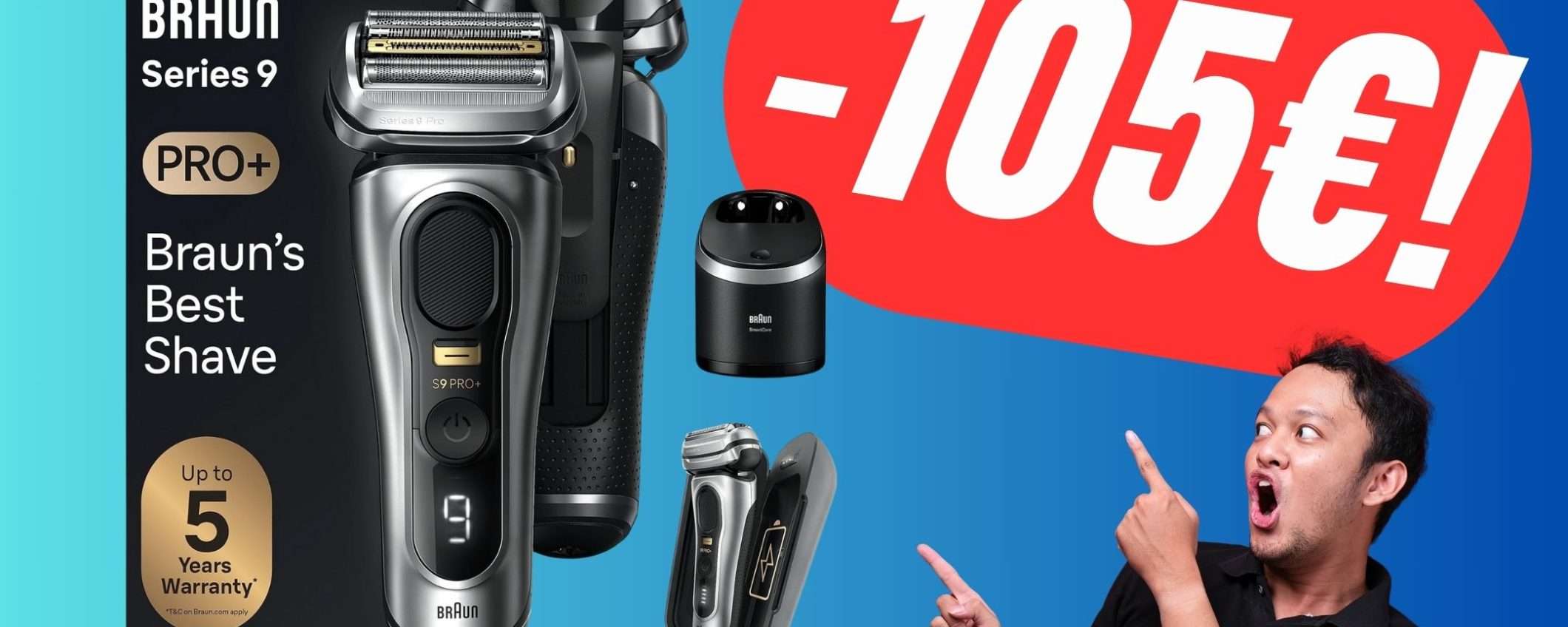 Braun Series 9 PRO + è uno dei migliori rasoi di sempre (ed è scontato di 105€) Braun Series 9 PRO + è uno dei migliori rasoi di sempre (ed è scontato di 105€)