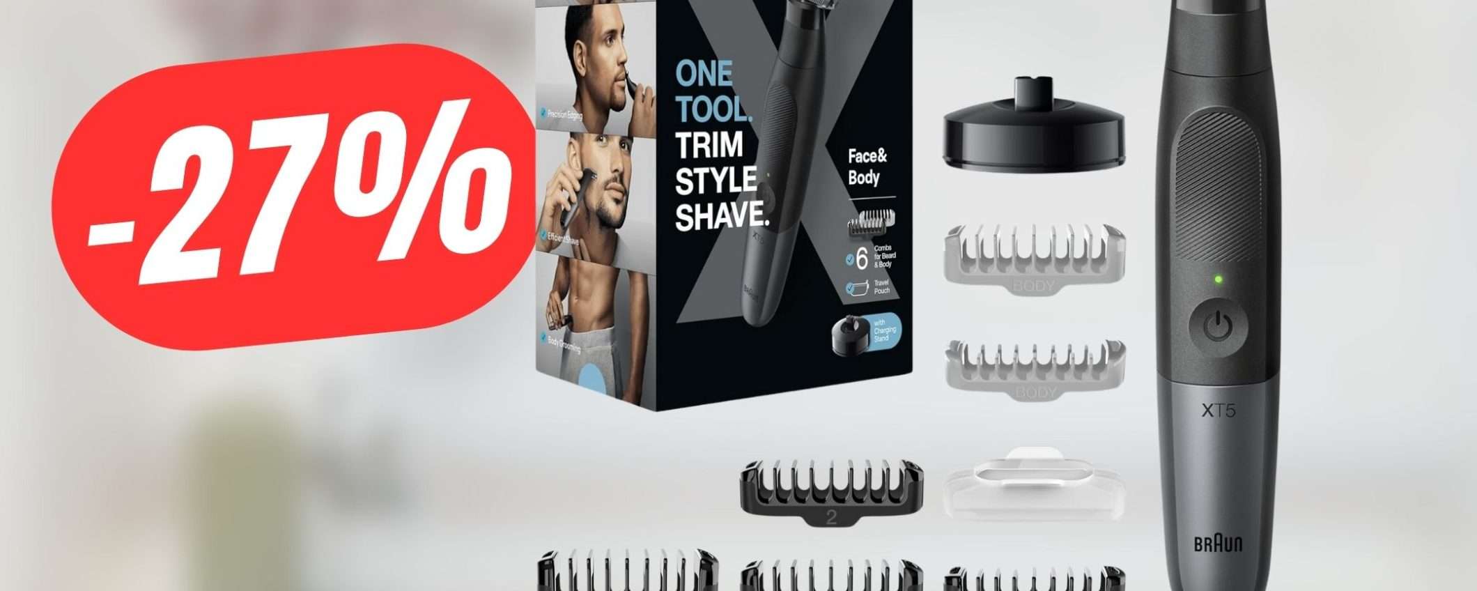 Il Regolabarba Braun Series X crolla del 27%! Il Regolabarba Braun Series X crolla del 27%!