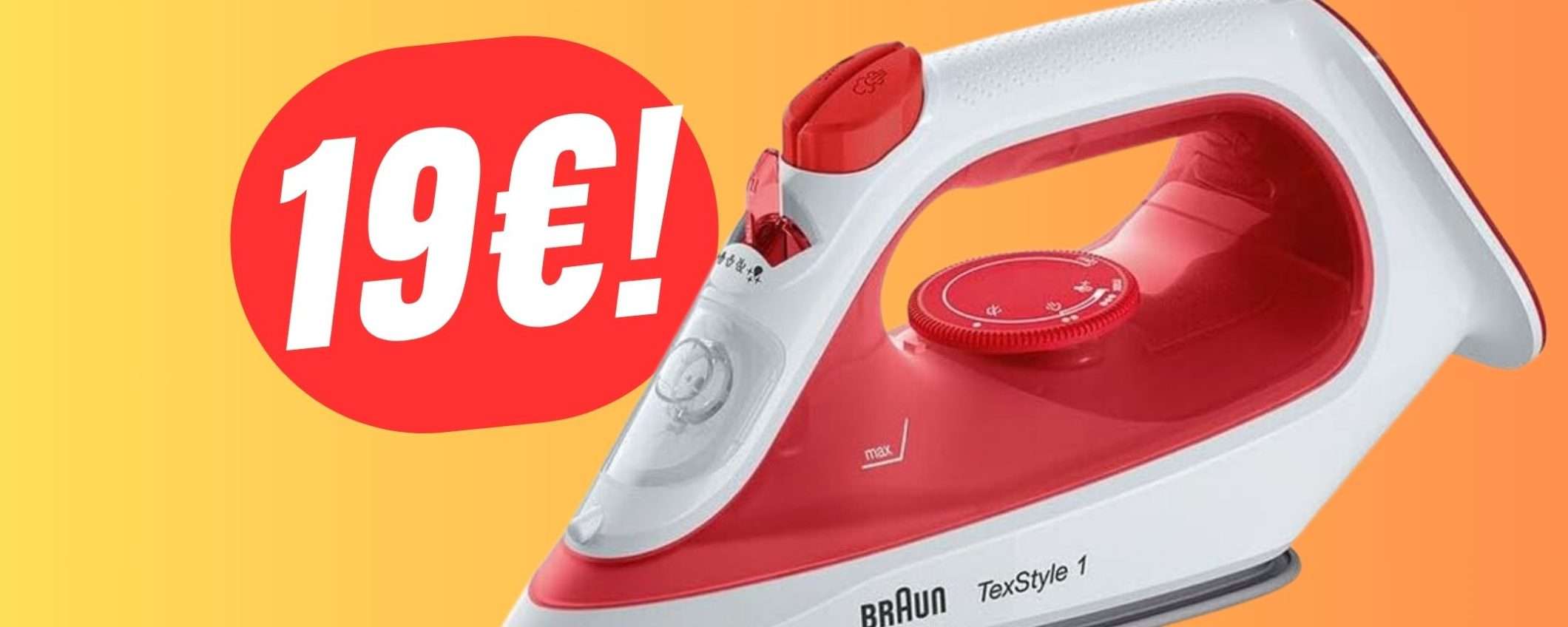 PREZZO FOLLE per il Ferro da Stiro Braun: solo 19€! PREZZO FOLLE per il Ferro da Stiro Braun: solo 19€!