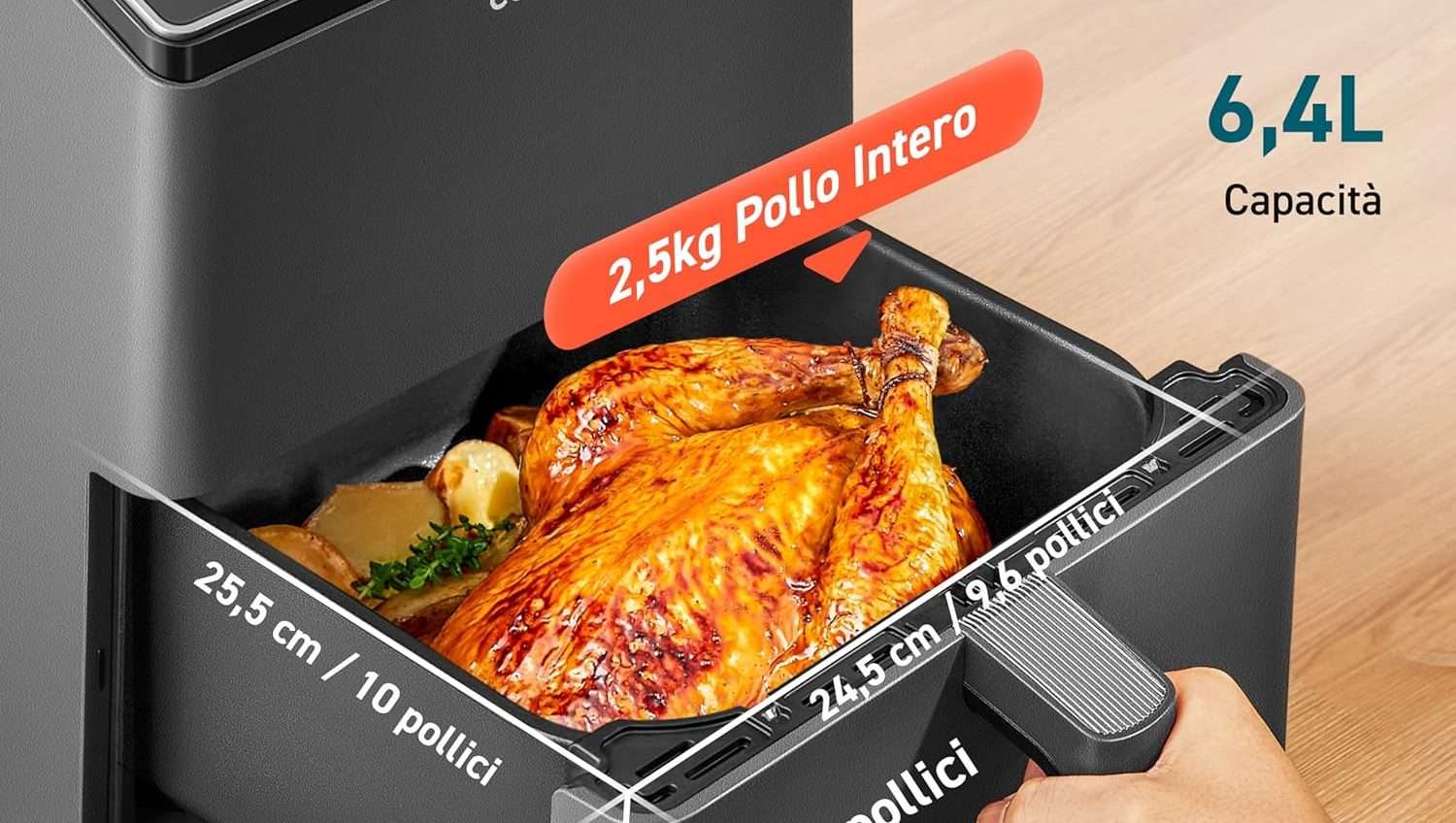 Friggitrice ad aria in offerta ad un ottimo prezzo: cucinare diventa facilissimo Friggitrice ad aria in offerta ad un ottimo prezzo: cucinare diventa facilissimo