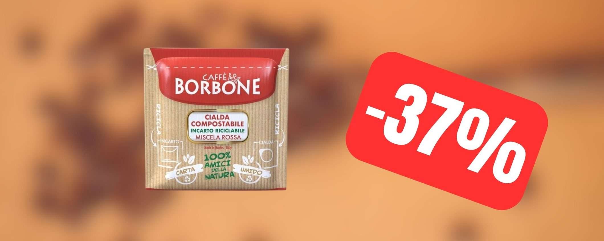 Caffè Borbone in offerta: 150 cialde con il 37% di sconto Caffè Borbone in offerta: 150 cialde con il 37% di sconto
