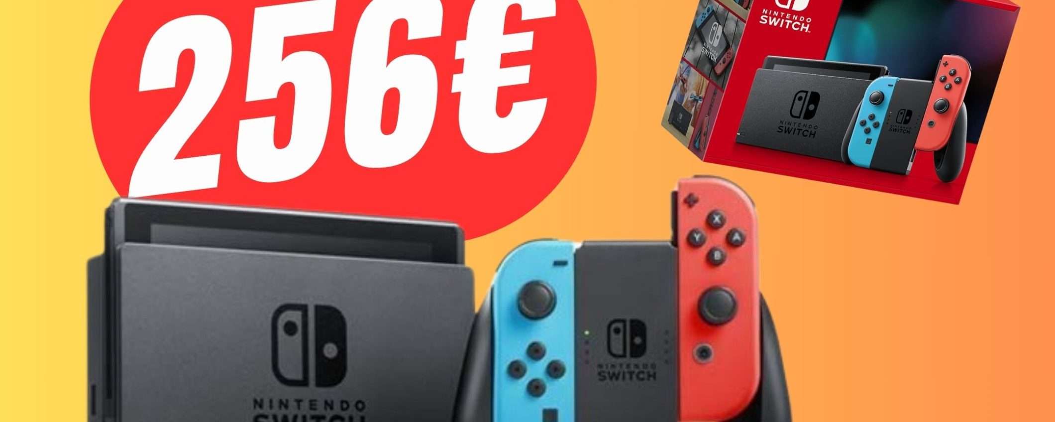 PREZZO FOLLE per Nintendo Switch su Amazon: solo 256€! PREZZO FOLLE per Nintendo Switch su Amazon: solo 256€!