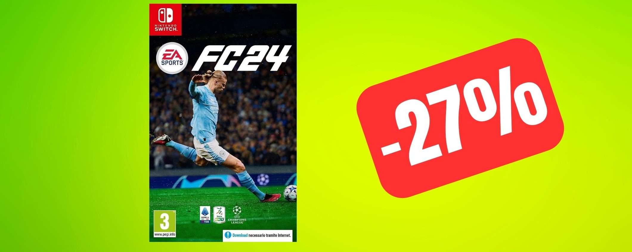 EA Sports FC 24 (FIFA 24) per Nintendo Switch è in OFFERTA su Amazon EA Sports FC 24 (FIFA 24) per Nintendo Switch è in OFFERTA su Amazon