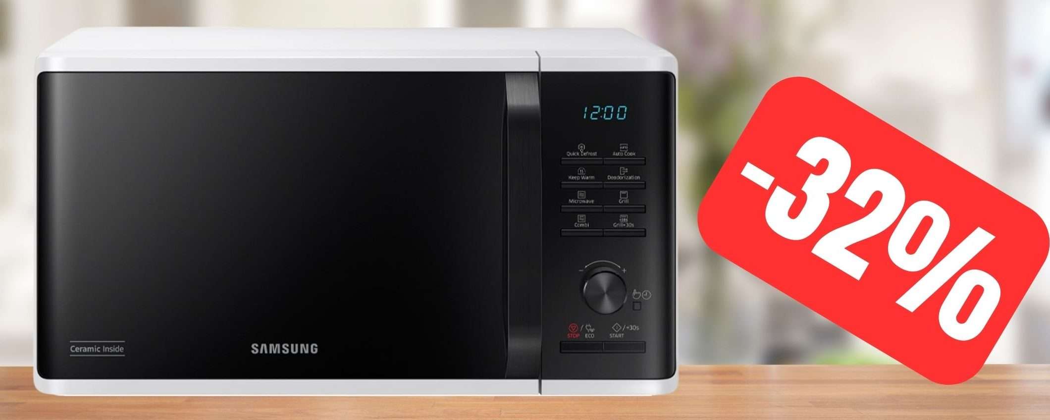 Forno a microonde Samsung: SUPER OFFERTA LAMPO su Amazon (-32%) Forno a microonde Samsung: SUPER OFFERTA LAMPO su Amazon (-32%)
