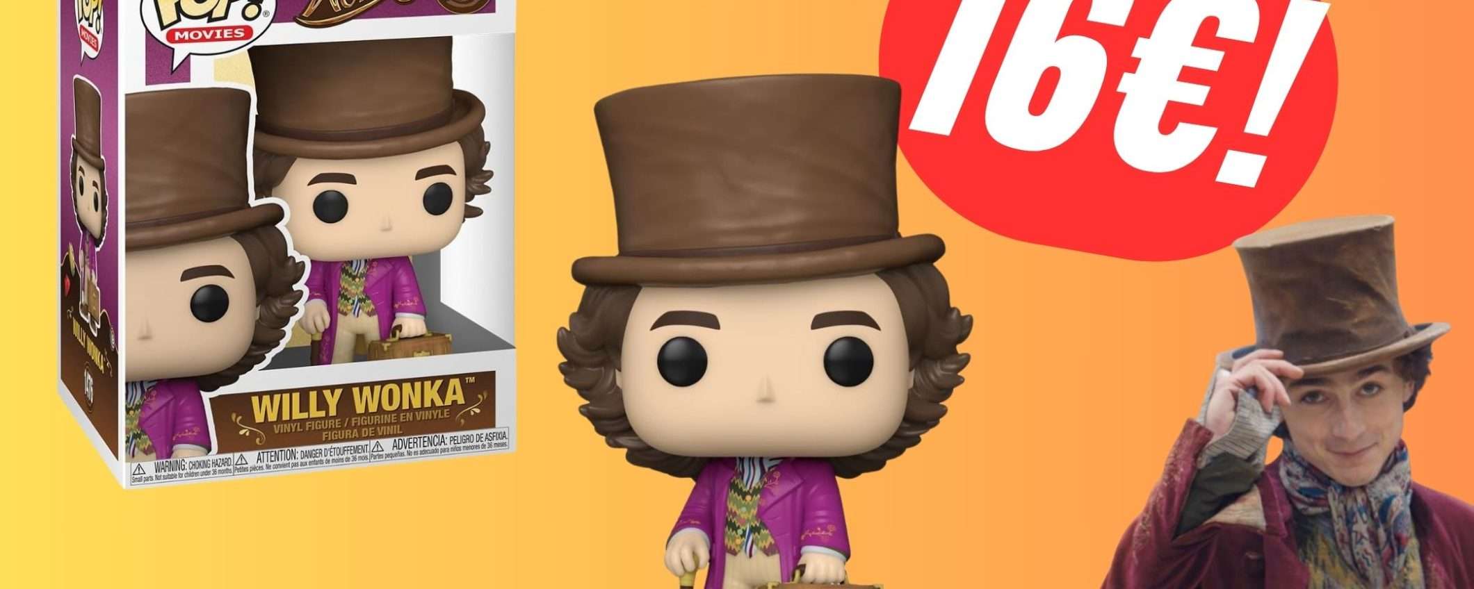Il nuovissimo Funko POP! di Willy Wonka è già in SCONTO su Amazon! Il nuovissimo Funko POP! di Willy Wonka è già in SCONTO su Amazon!