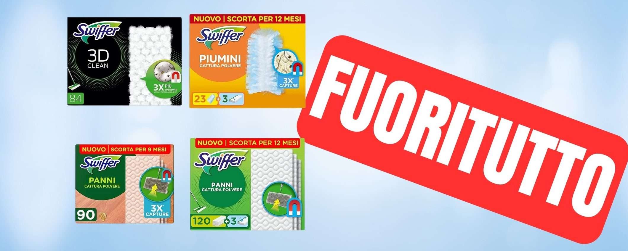 Fuoritutto Swiffer su Amazon: OFFERTE SENSAZIONALI da non perdere Fuoritutto Swiffer su Amazon: OFFERTE SENSAZIONALI da non perdere