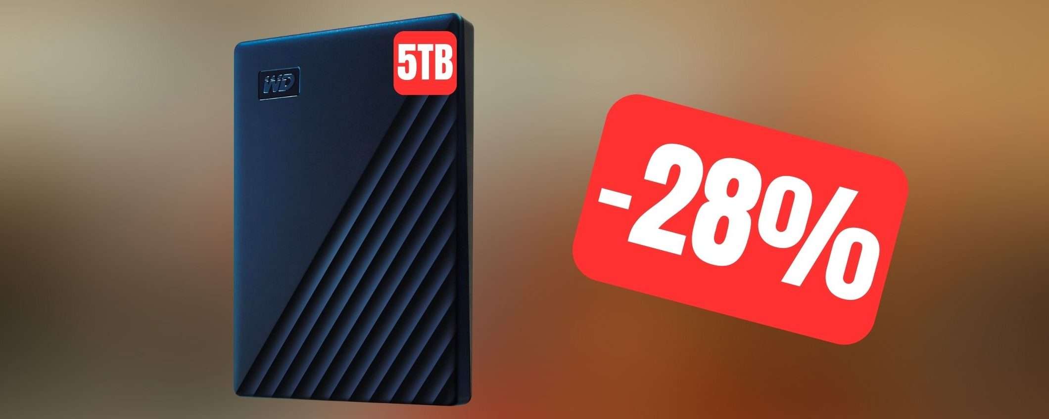 Hard disk esterno 5TB per Mac ad un SUPER PREZZO su Amazon (-28%) Hard disk esterno 5TB per Mac ad un SUPER PREZZO su Amazon (-28%)