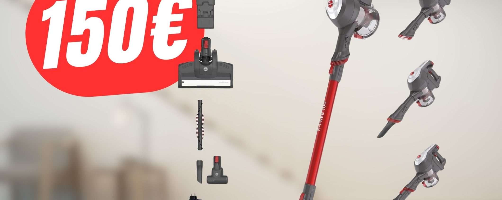 Questo Aspirapolvere Elettrico è piano di Accessori (e scontato del 32%) Questo Aspirapolvere Elettrico è piano di Accessori (e scontato del 32%)