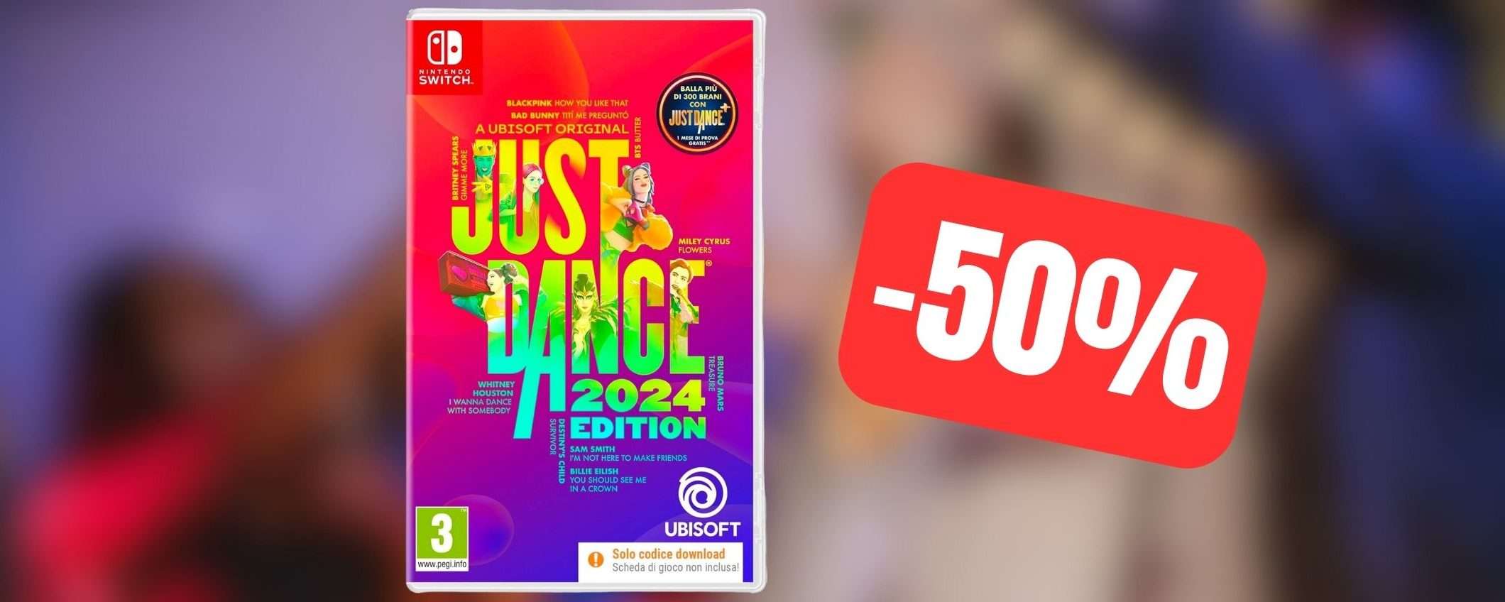 Just Dance 2024: divertimento per TUTTI a metà prezzo (-50%) Just Dance 2024: divertimento per TUTTI a metà prezzo (-50%)