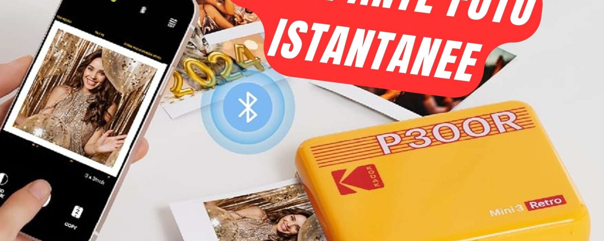 Grazie a questa Mini Stampante KODAK, tutte le tue foto saranno delle Istantanee! Grazie a questa Mini Stampante KODAK, tutte le tue foto saranno delle Istantanee!