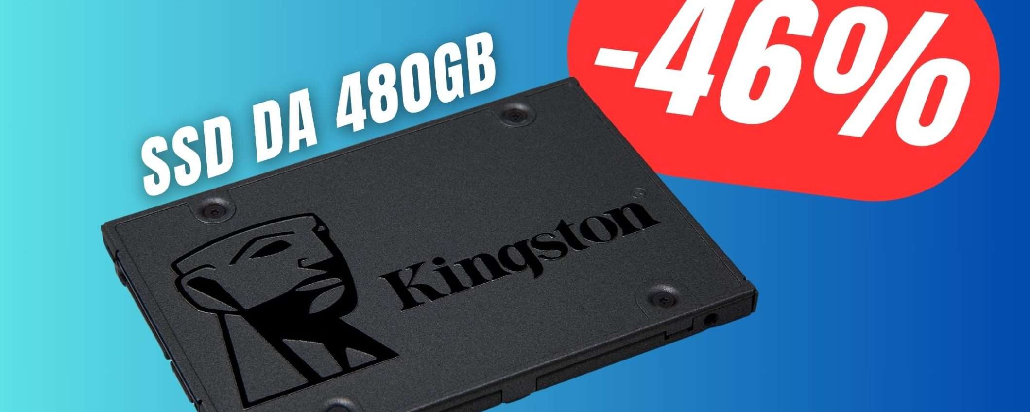 Velocizza il tuo PC con questo SSD scontato del 46% Velocizza il tuo PC con questo SSD scontato del 46%