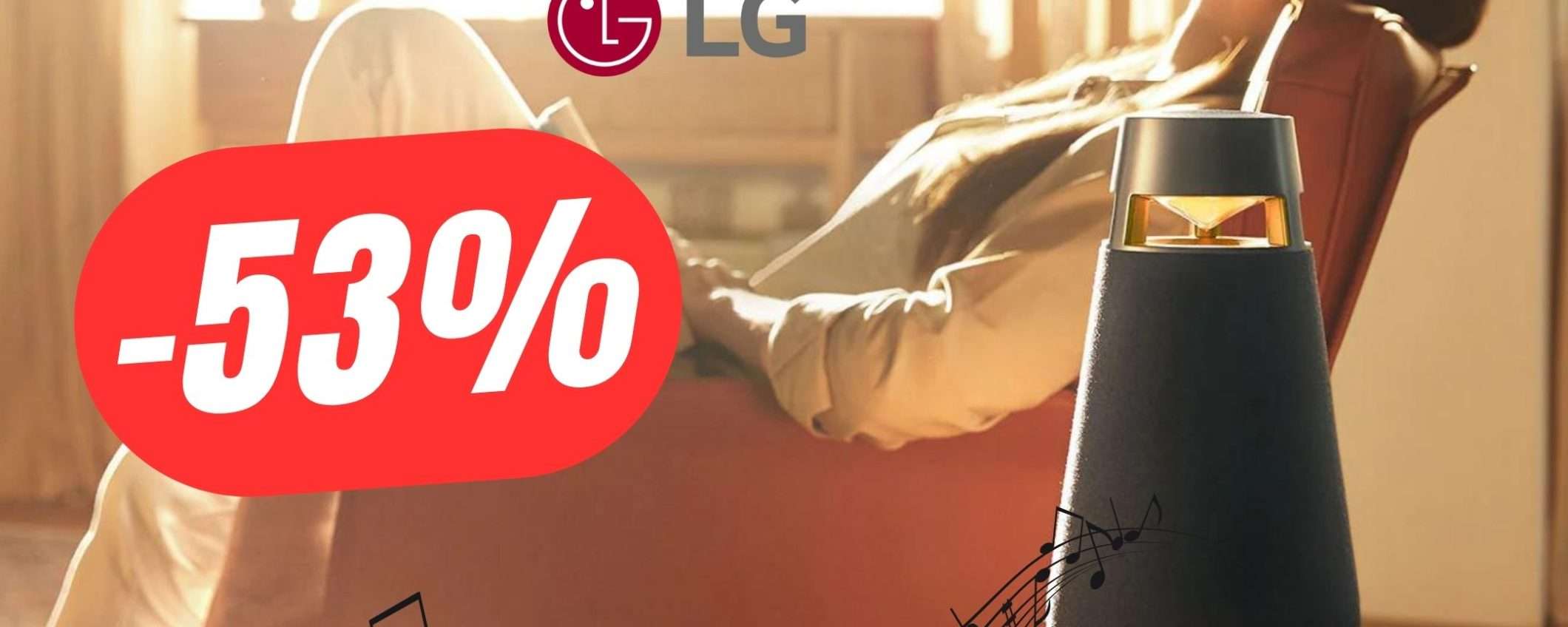 L'affascinante Cassa Bluetooth di LG a un PREZZO FOLLE (-53%)