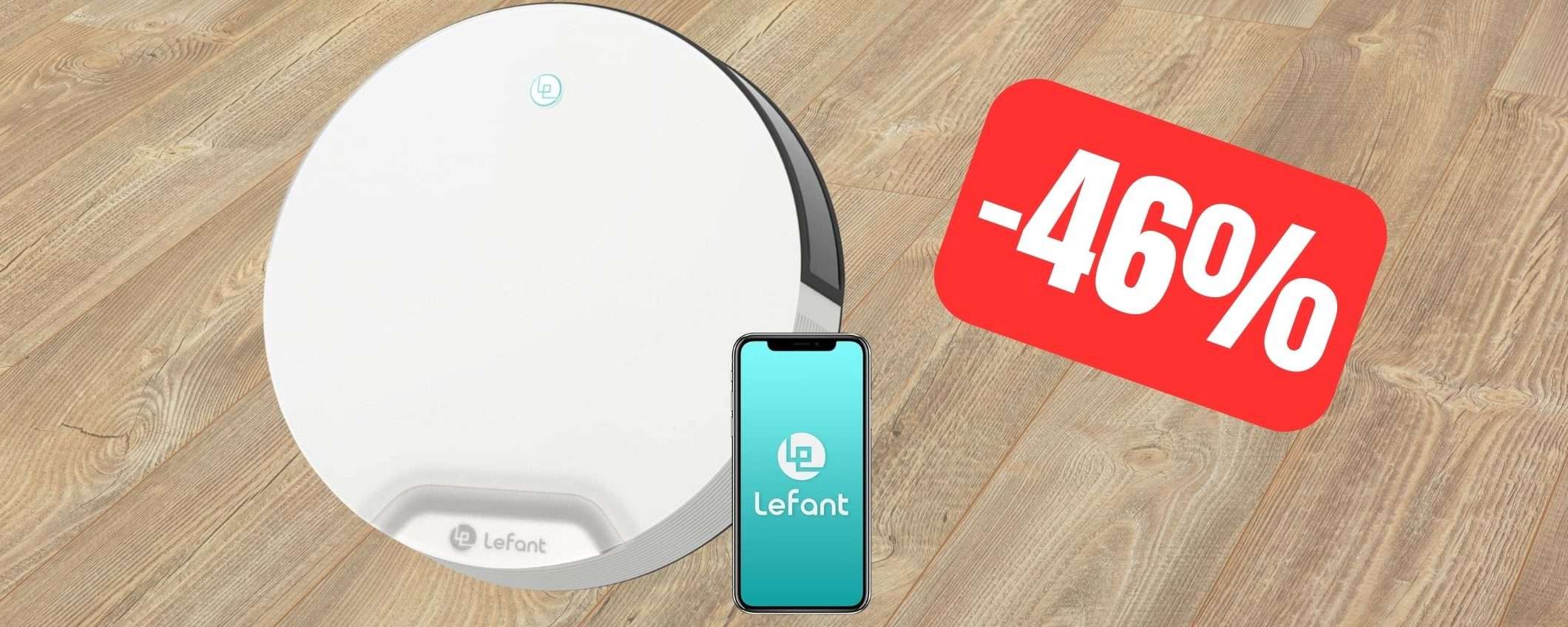 Robot aspirapolvere 4500Pa e SUPER AUTONOMIA in SCONTO (-46%) Robot aspirapolvere 4500Pa e SUPER AUTONOMIA in SCONTO (-46%)