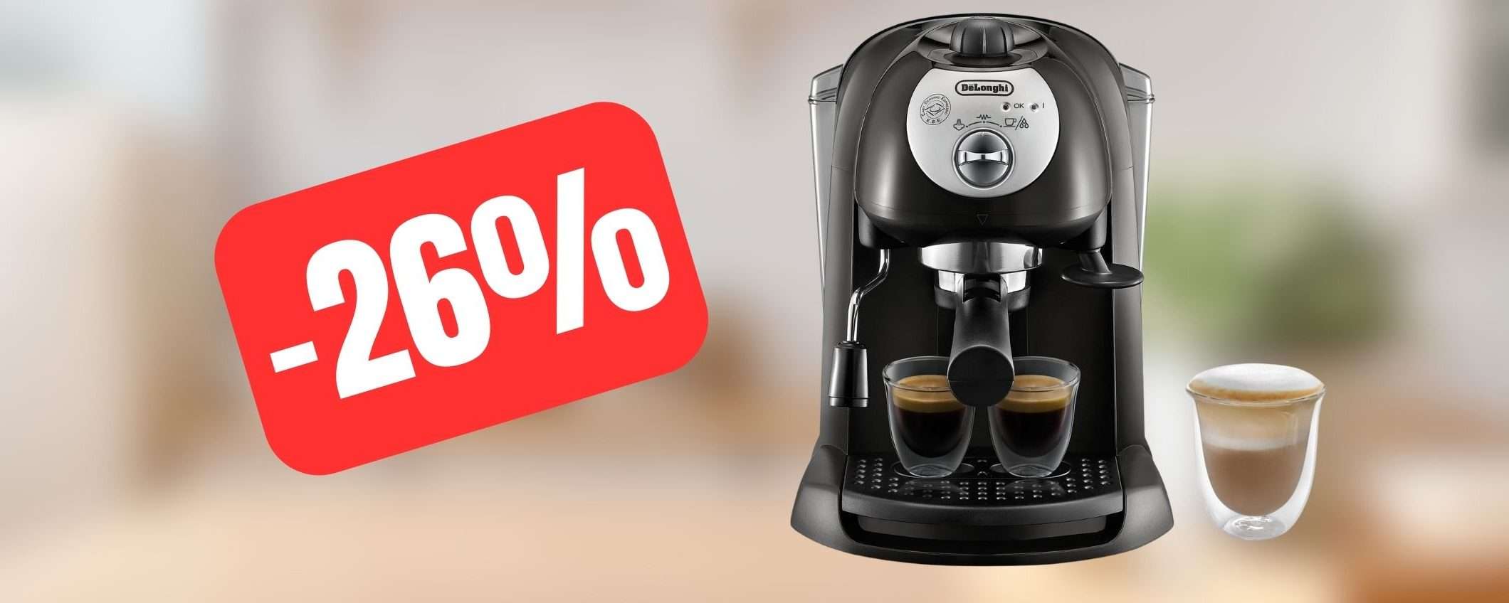 Macchina caffè De'Longhi: universale e completa, tua in SCONTO Macchina caffè De'Longhi: universale e completa, tua in SCONTO