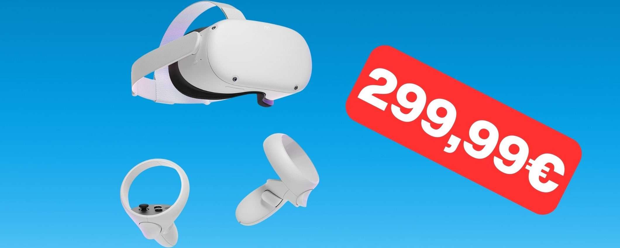 Meta Quest 2: il visore VR in super offerta a 299,99€ Meta Quest 2: il visore VR in super offerta a 299,99€