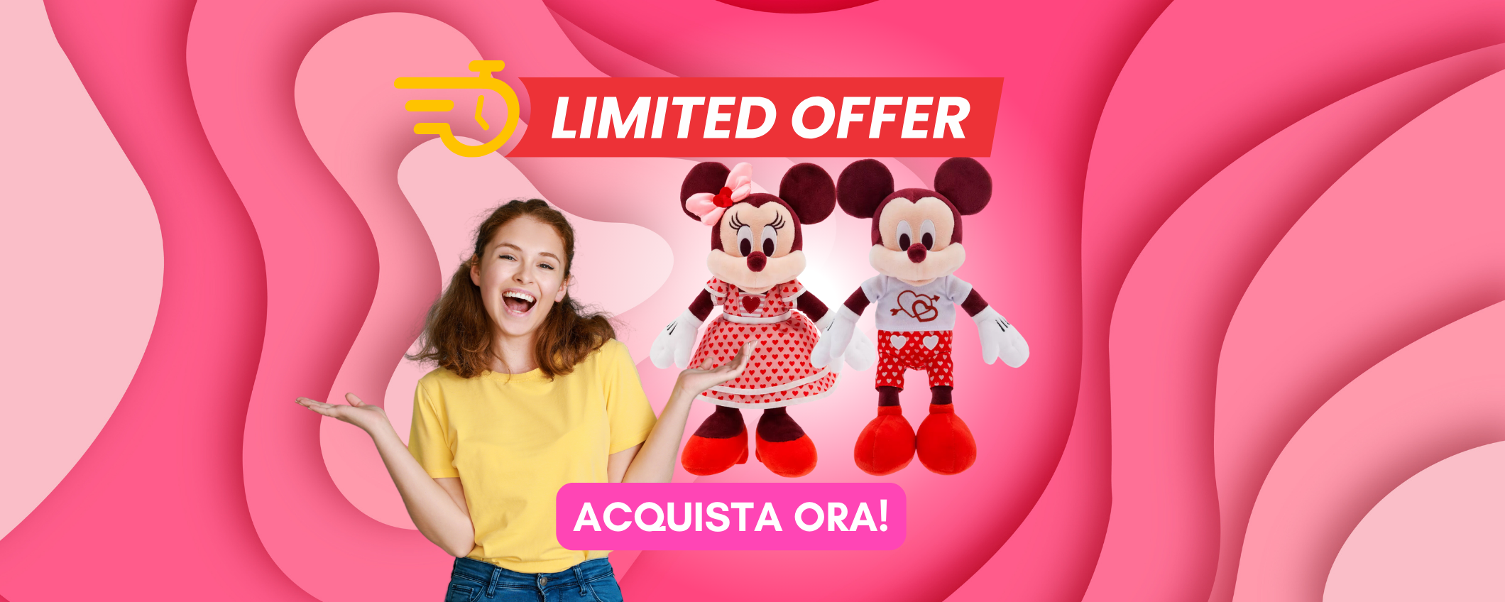 Il regalo di San Valentino PERFETTO: Minnie e Topolino a metà prezzo Il regalo di San Valentino PERFETTO: Minnie e Topolino a metà prezzo