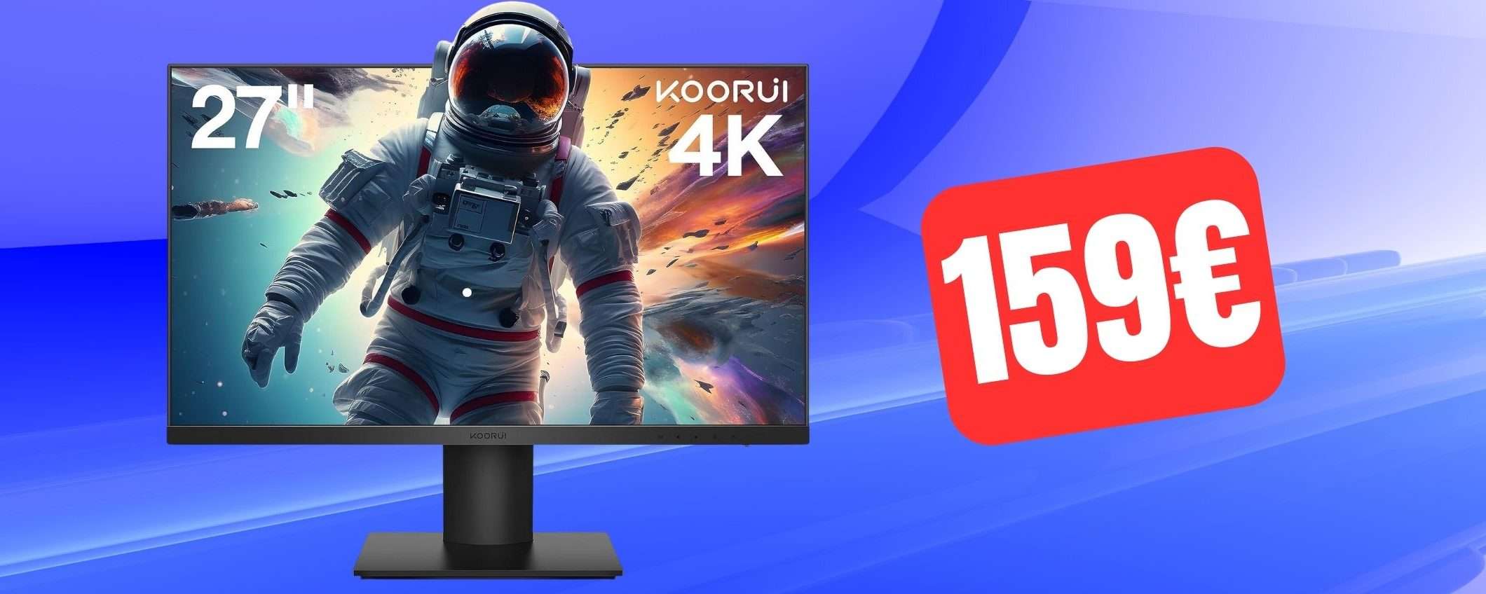 Monitor 27 pollici 4K UHD in SUPER OFFERTA A TEMPO su Amazon Monitor 27 pollici 4K UHD in SUPER OFFERTA A TEMPO su Amazon