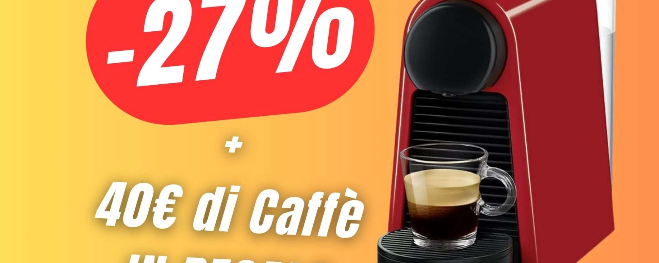 SCONTO+Capsule in REGALO con questa Macchina da Caffè Nespresso! SCONTO+Capsule in REGALO con questa Macchina da Caffè Nespresso!