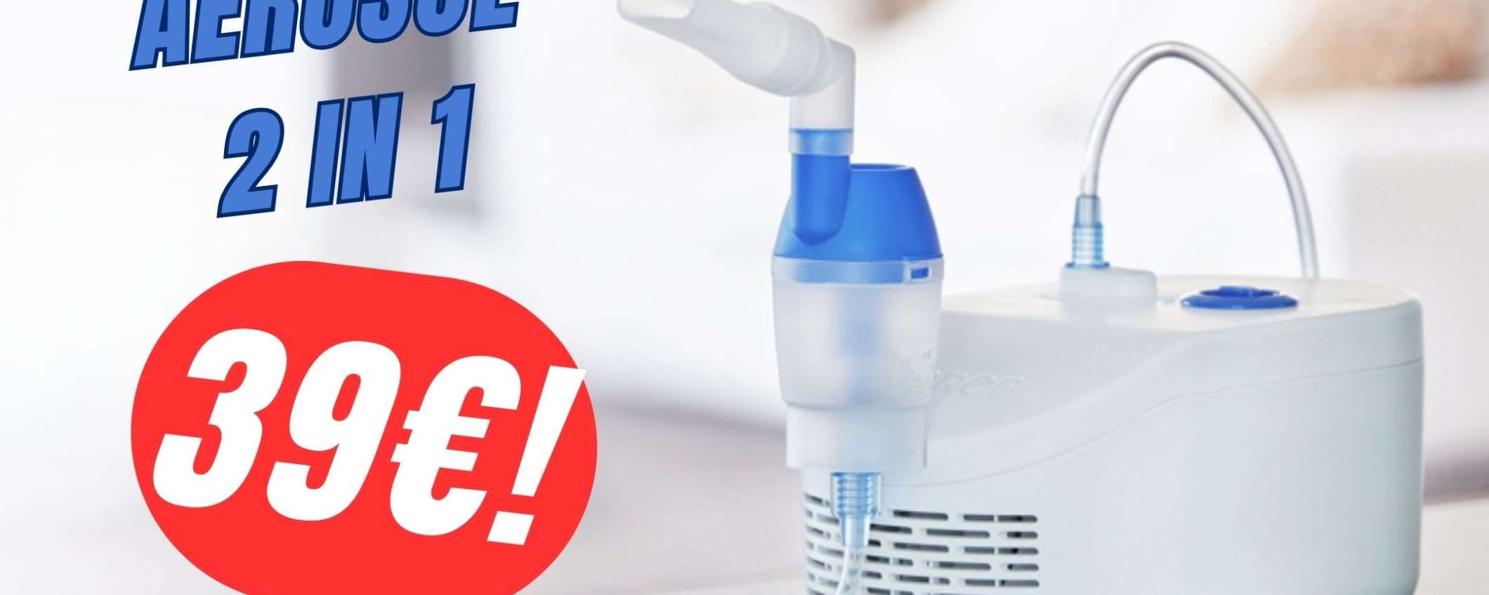 Dì addio alla tosse con l'Aerosol 2 In 1 a soli 39€! Dì addio alla tosse con l'Aerosol 2 In 1 a soli 39€!