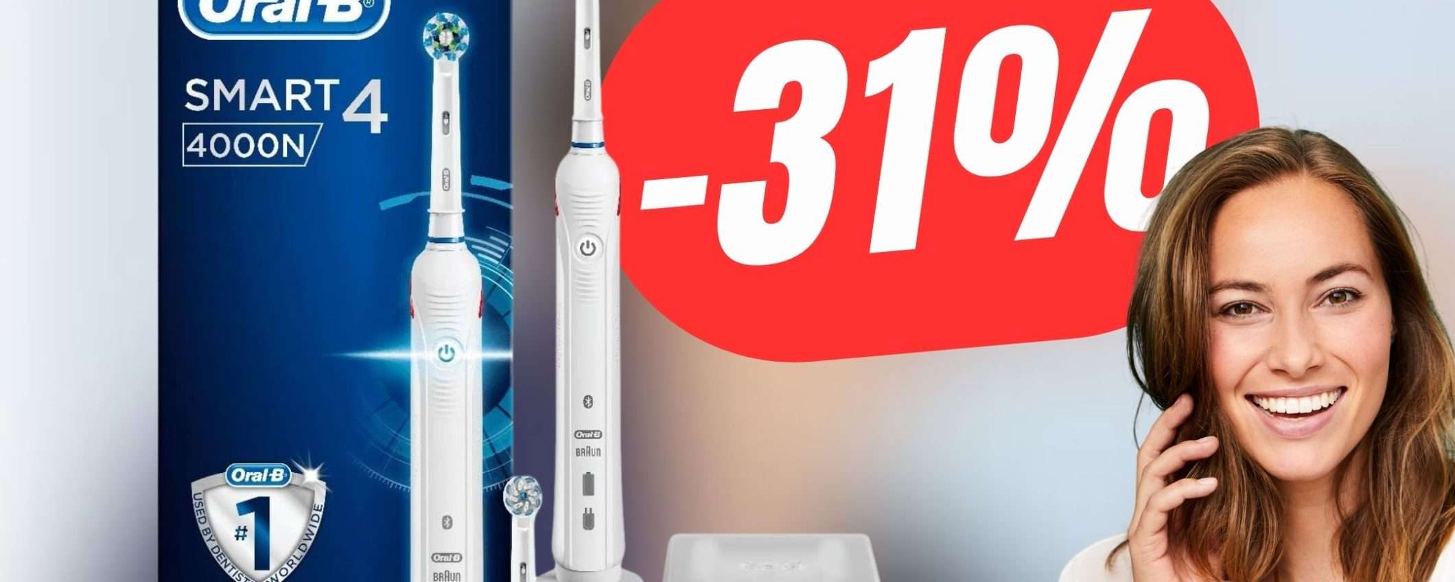 Migliora la tua igiene dentale con lo Spazzolino Elettrico Oral-B! (SCONTATO del 31%) Migliora la tua igiene dentale con lo Spazzolino Elettrico Oral-B! (SCONTATO del 31%)