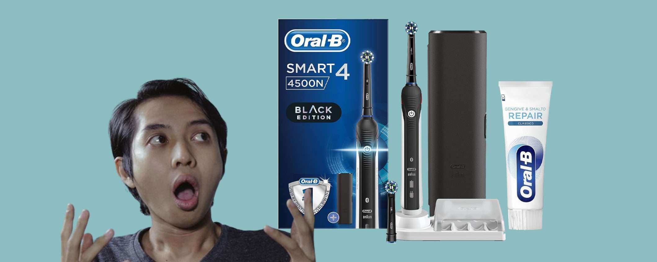 Oral-B Smart 4 lo spazzolino elettrico oggi in offerta FOLLE (-45%) Oral-B Smart 4 lo spazzolino elettrico oggi in offerta FOLLE (-45%)