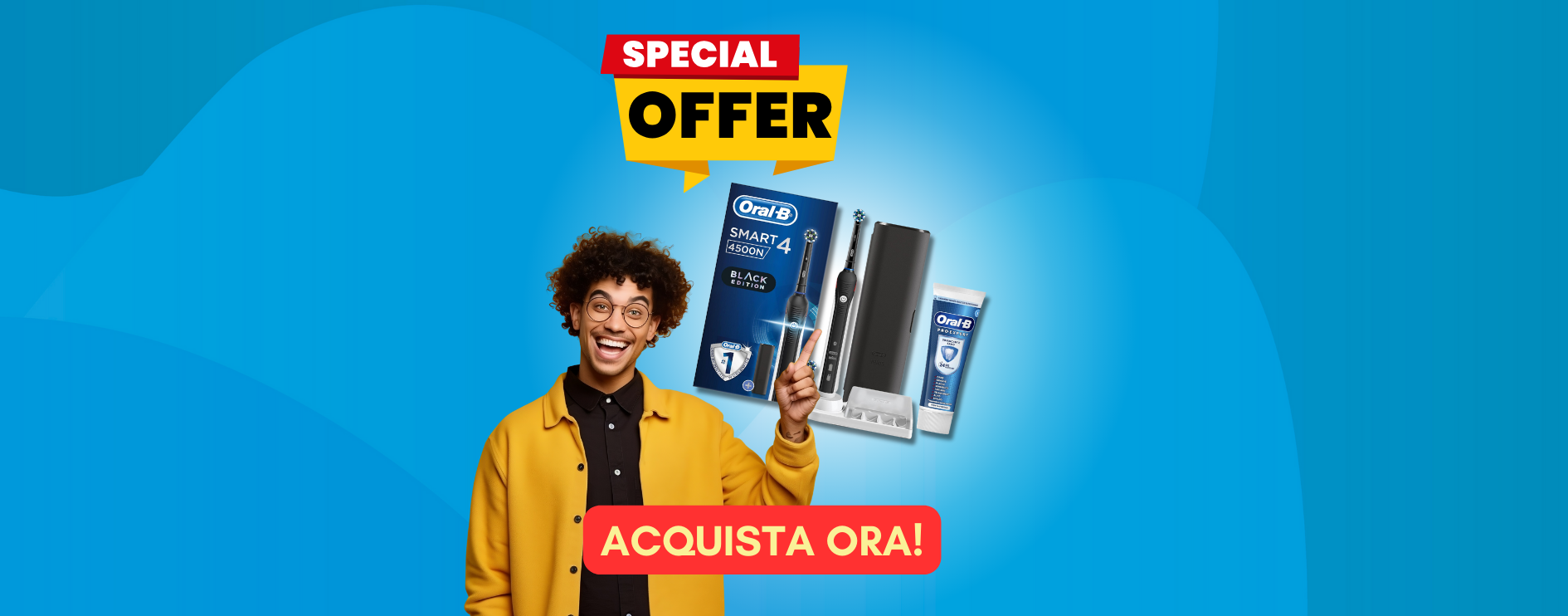 Oral-B Smart 4: lo spazzolino elettrico perfetto, in sconto del 49%!