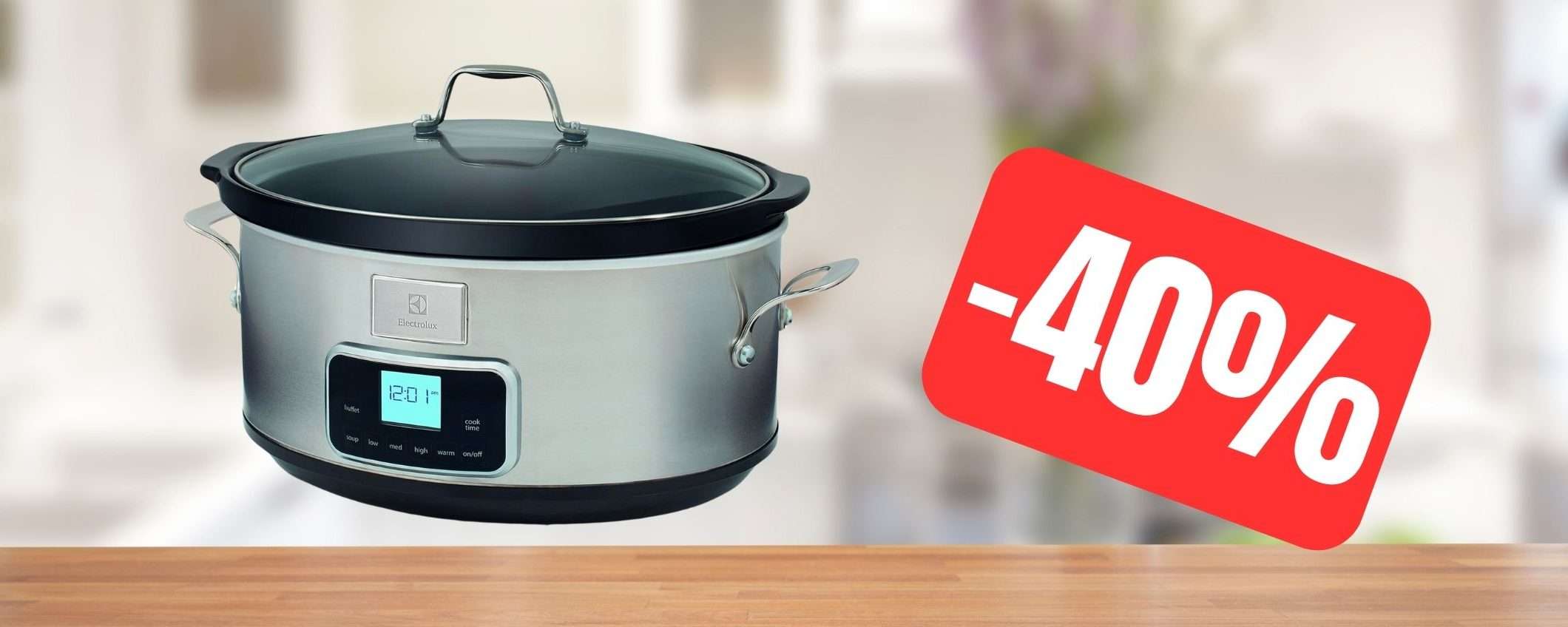Pentola a cottura lenta Electrolux: scoprila con l'OFFERTA Amazon (-40%) Pentola a cottura lenta Electrolux: scoprila con l'OFFERTA Amazon (-40%)