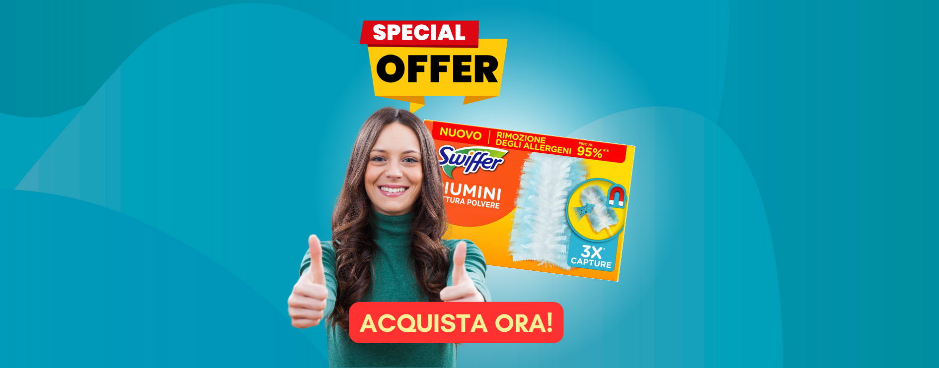 Piumini Swiffer scontati a prezzo SHOCK: -40% su