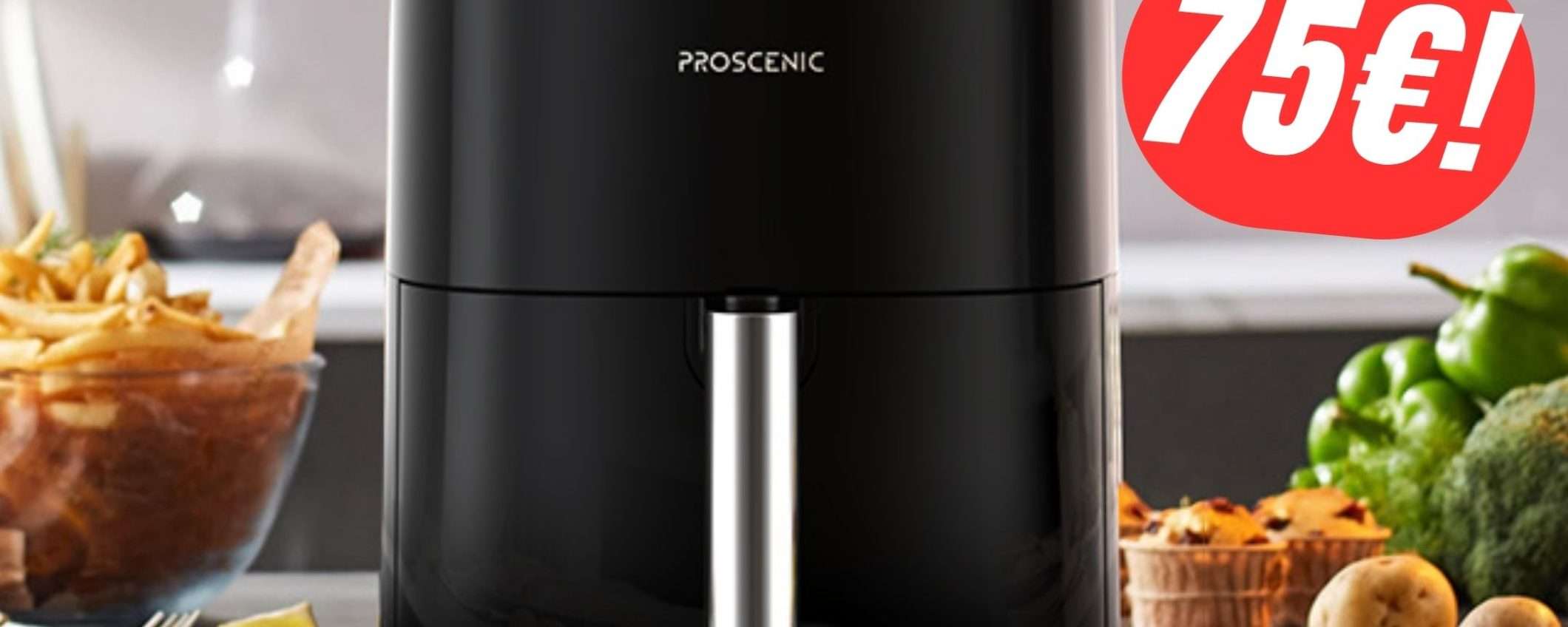 SCONTO+COUPON per la Friggitrice ad Aria da 5L! SCONTO+COUPON per la Friggitrice ad Aria da 5L!
