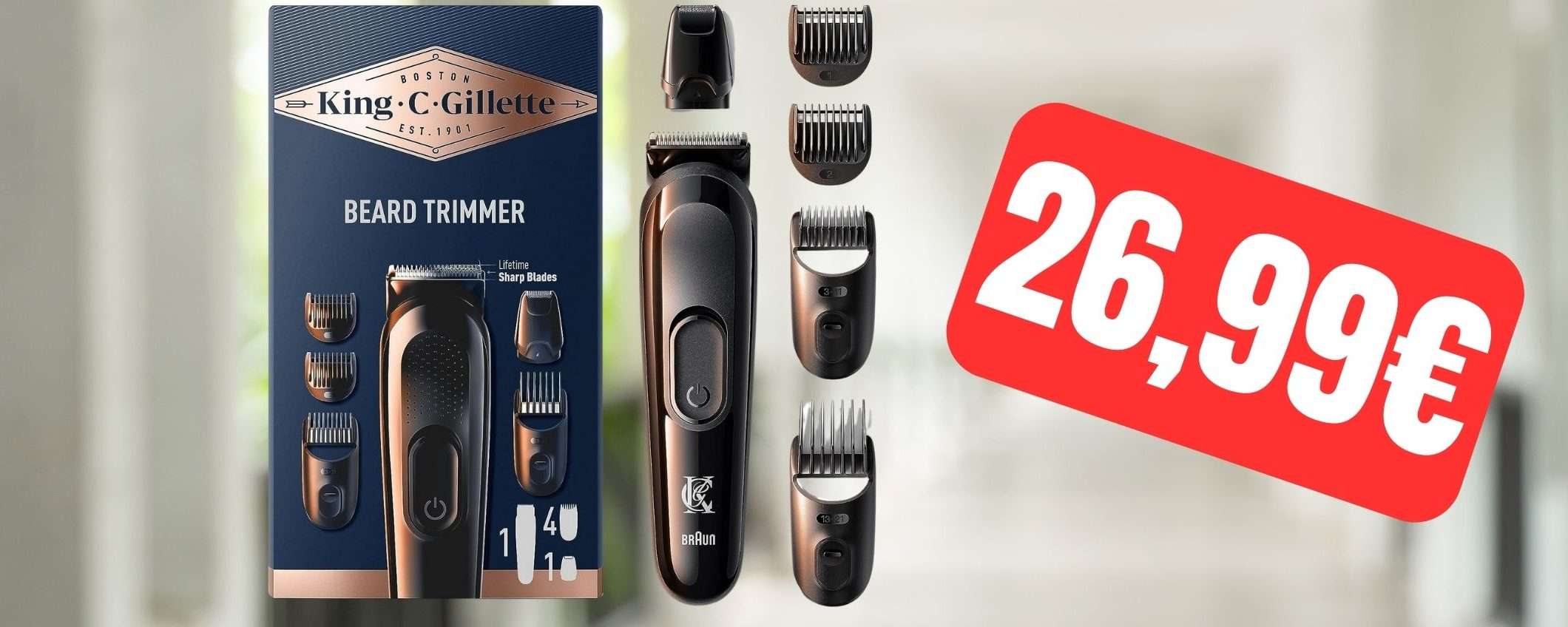 Rasoio elettrico King C. Gillette in SUPER OFFERTA su Amazon (-27%) Rasoio elettrico King C. Gillette in SUPER OFFERTA su Amazon (-27%)