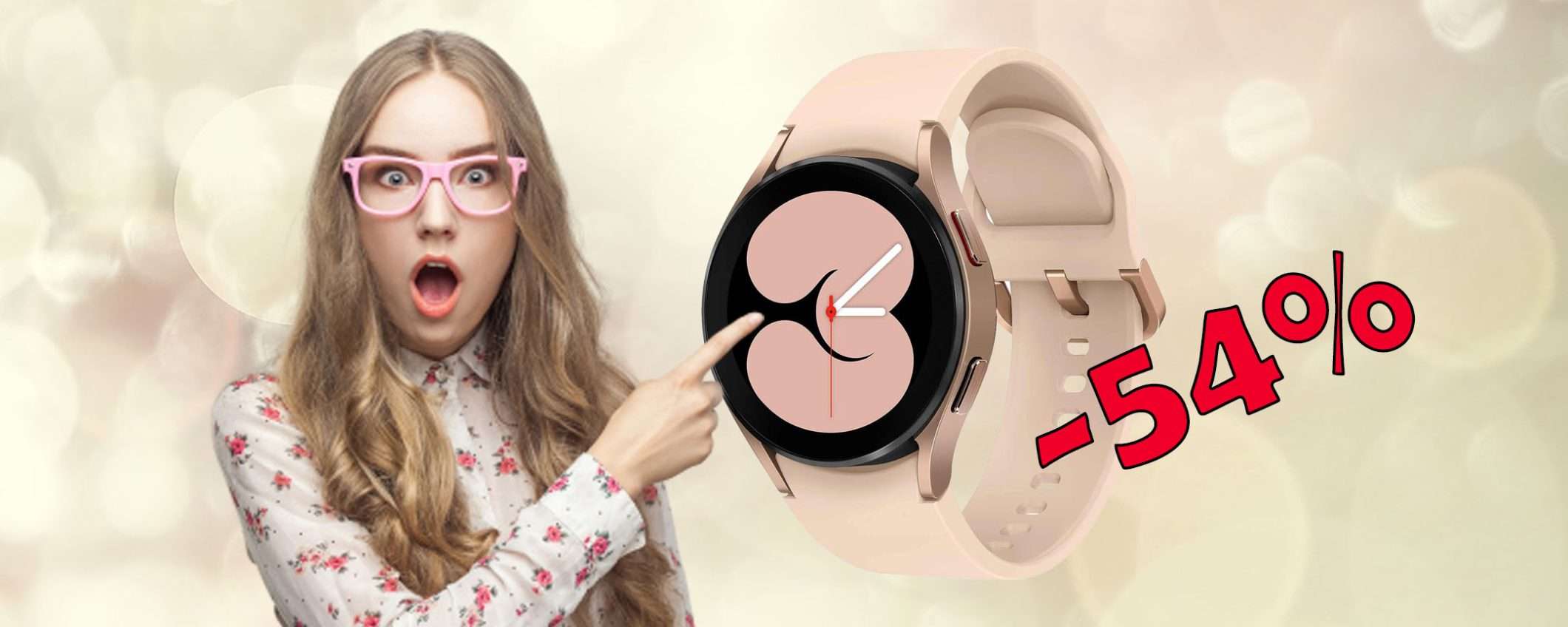 Samsung Galaxy Watch4 in MEGA offerta: sconto WOW del 54% Samsung Galaxy Watch4 in MEGA offerta: sconto WOW del 54%