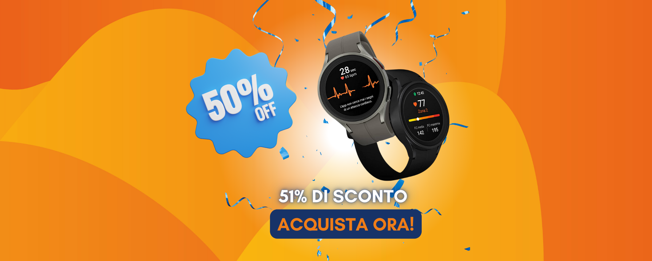 Samsung Galaxy Watch5 Pro con sconto SHOCK del -51% Samsung Galaxy Watch5 Pro con sconto SHOCK del -51%
