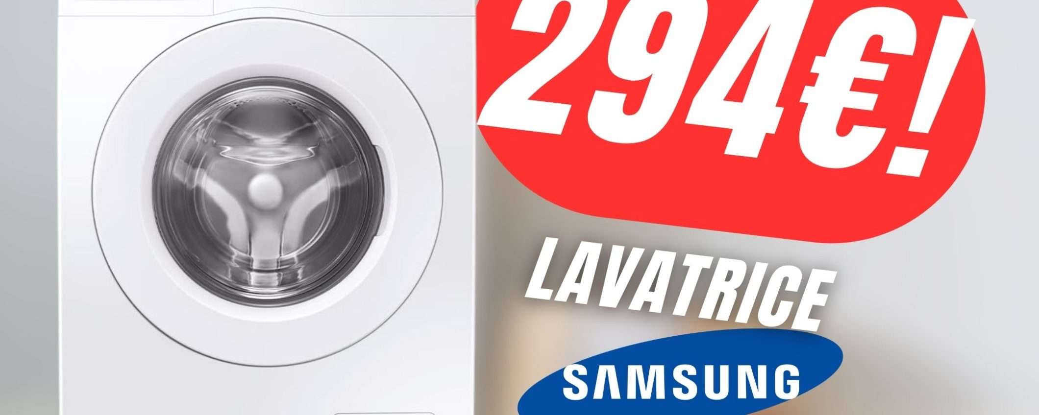 FAI PRESTO! Questa Lavatrice Samsung a soli 294€ è un'OCCASIONE D'ORO FAI PRESTO! Questa Lavatrice Samsung a soli 294€ è un'OCCASIONE D'ORO