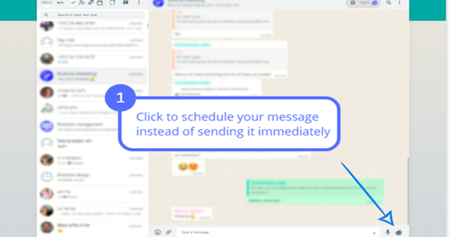 Come programmare i messaggi WhatsApp su WhatsApp Web