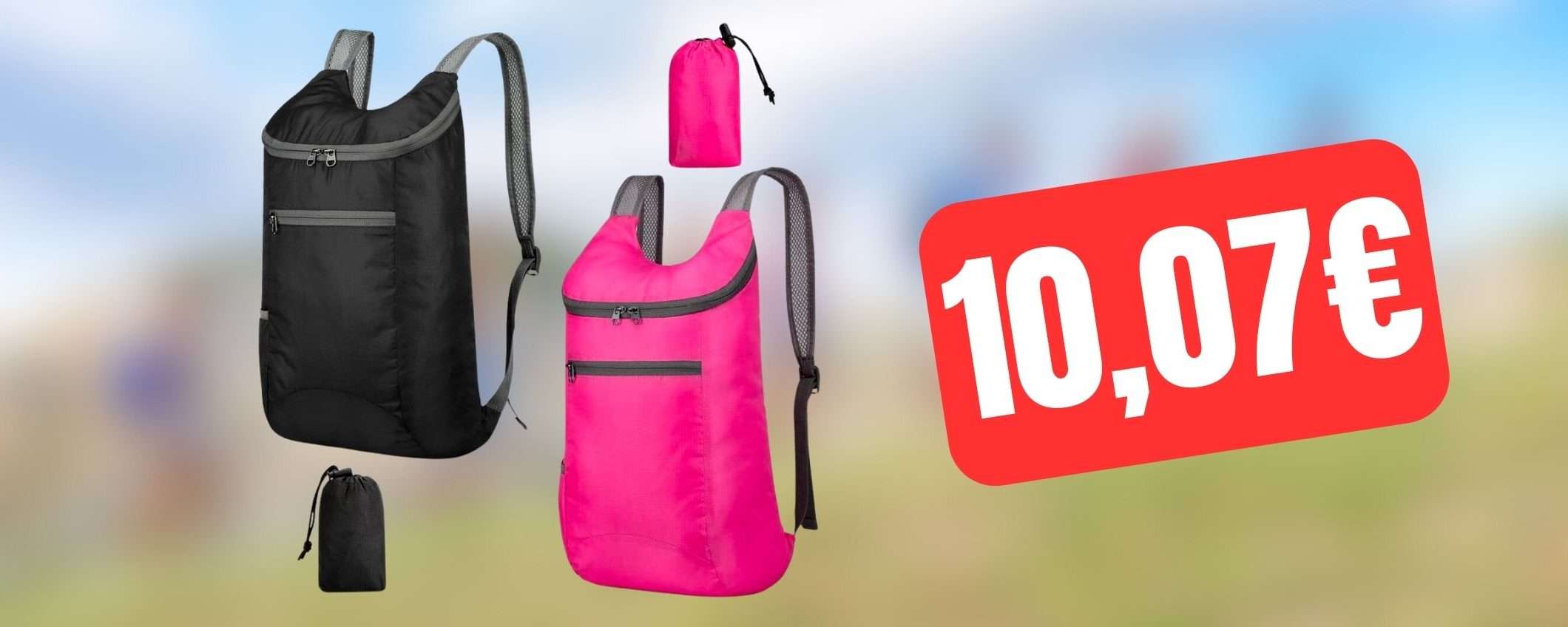 SVENDITA Amazon: 2 zaini pieghevoli ultraleggeri a soli 10 euro SVENDITA Amazon: 2 zaini pieghevoli ultraleggeri a soli 10 euro