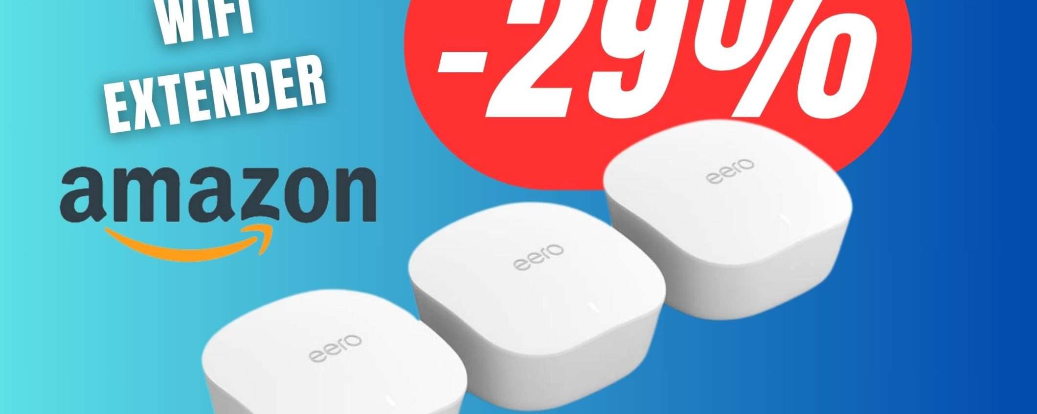 Addio ai problemi di connessione con i Wi-Fi Extender di Amazon! (-29%)