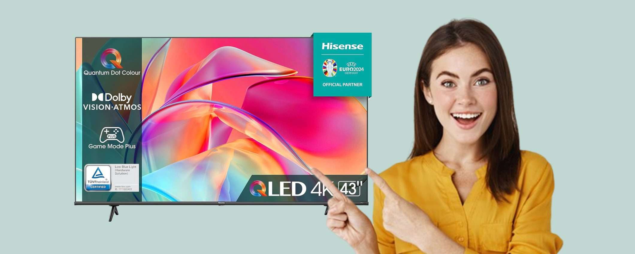 Smart TV 4K QLED Hisense da 43 Smart TV 4K QLED Hisense da 43