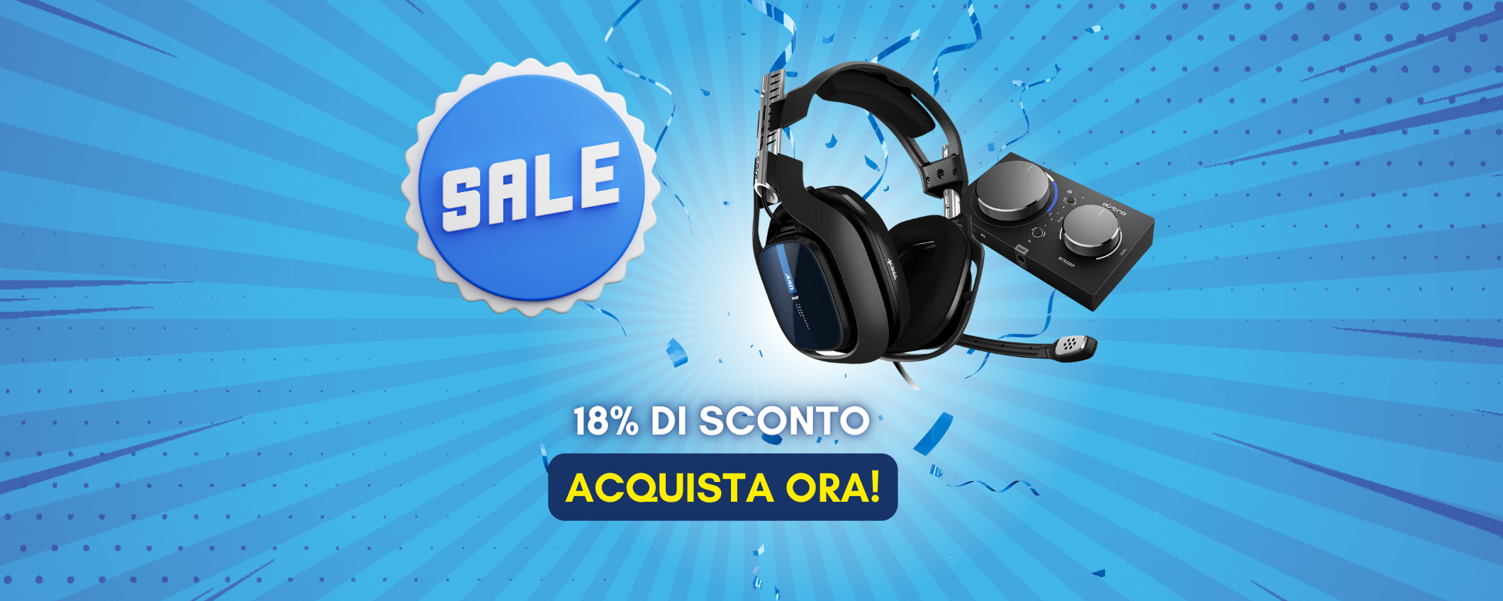 Gioca come un PRO: Cuffie gaming Astro in sconto del 18%! Gioca come un PRO: Cuffie gaming Astro in sconto del 18%!
