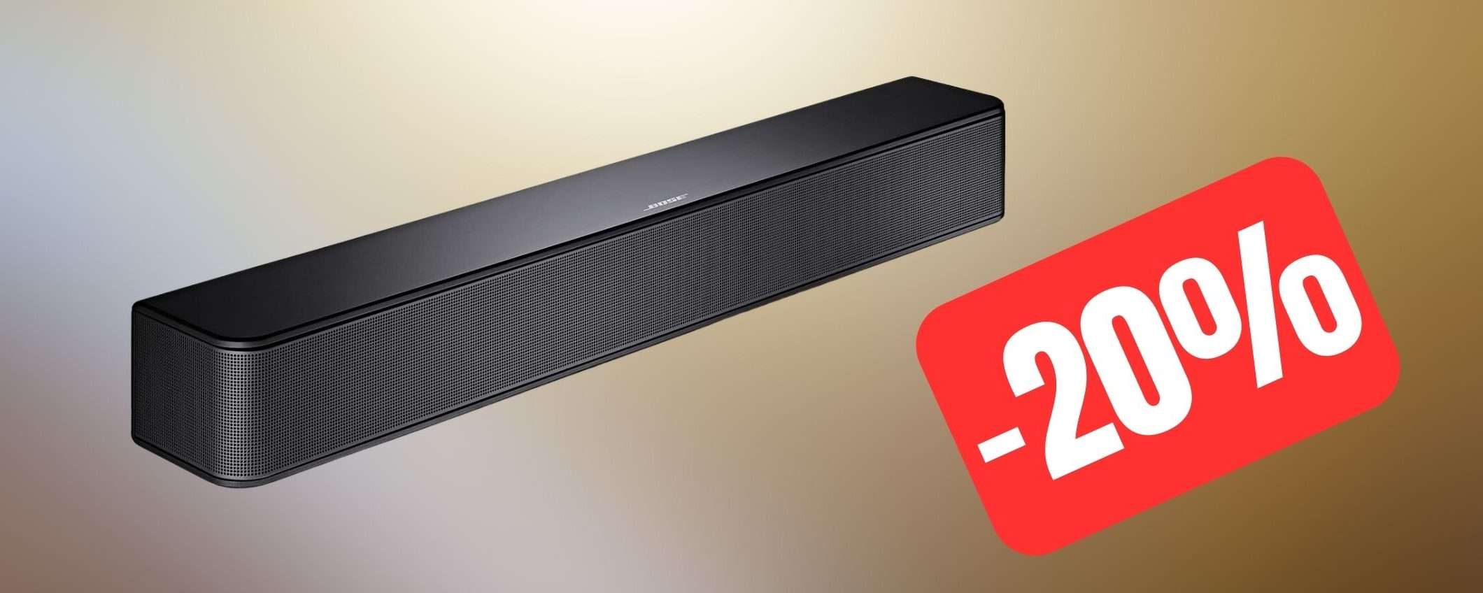 Soundbar Bose: potenza e qualità in OTTIMO SCONTO su Amazon Soundbar Bose: potenza e qualità in OTTIMO SCONTO su Amazon