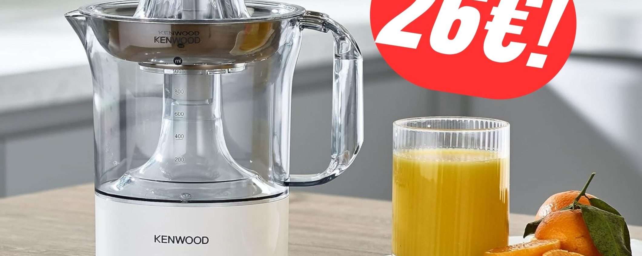 Con questo Spremiagrumi Elettrico di Kenwood, farai delle ottime spremute senza sforzi! Con questo Spremiagrumi Elettrico di Kenwood, farai delle ottime spremute senza sforzi!
