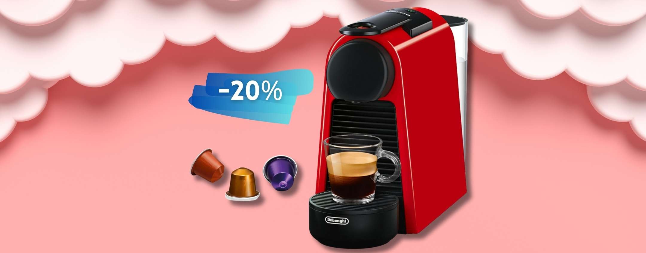 Nespresso Essenza Mini in SCONTO con 40€ di capsule in REGALO (Amazon)