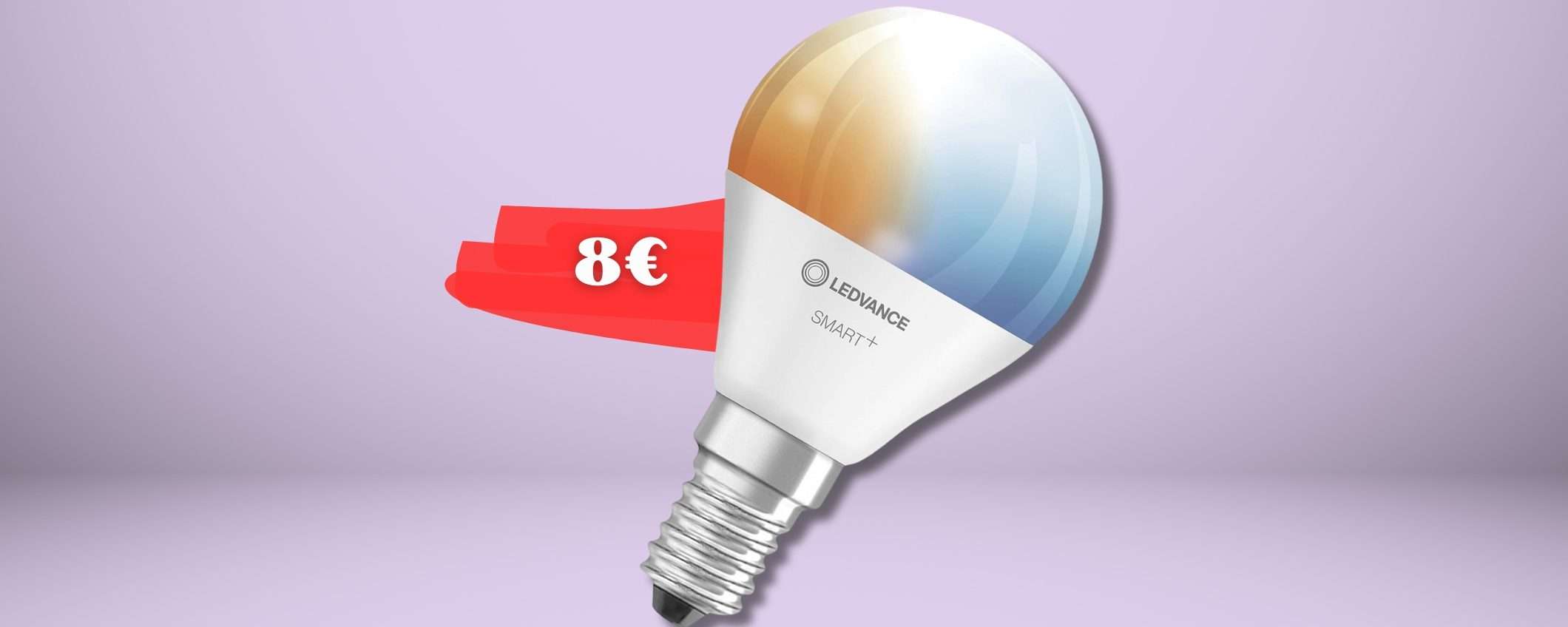 Lampadina LED E14 bianco CALDO E FREDDO compatibile Google e Alexa Lampadina LED E14 bianco CALDO E FREDDO compatibile Google e Alexa