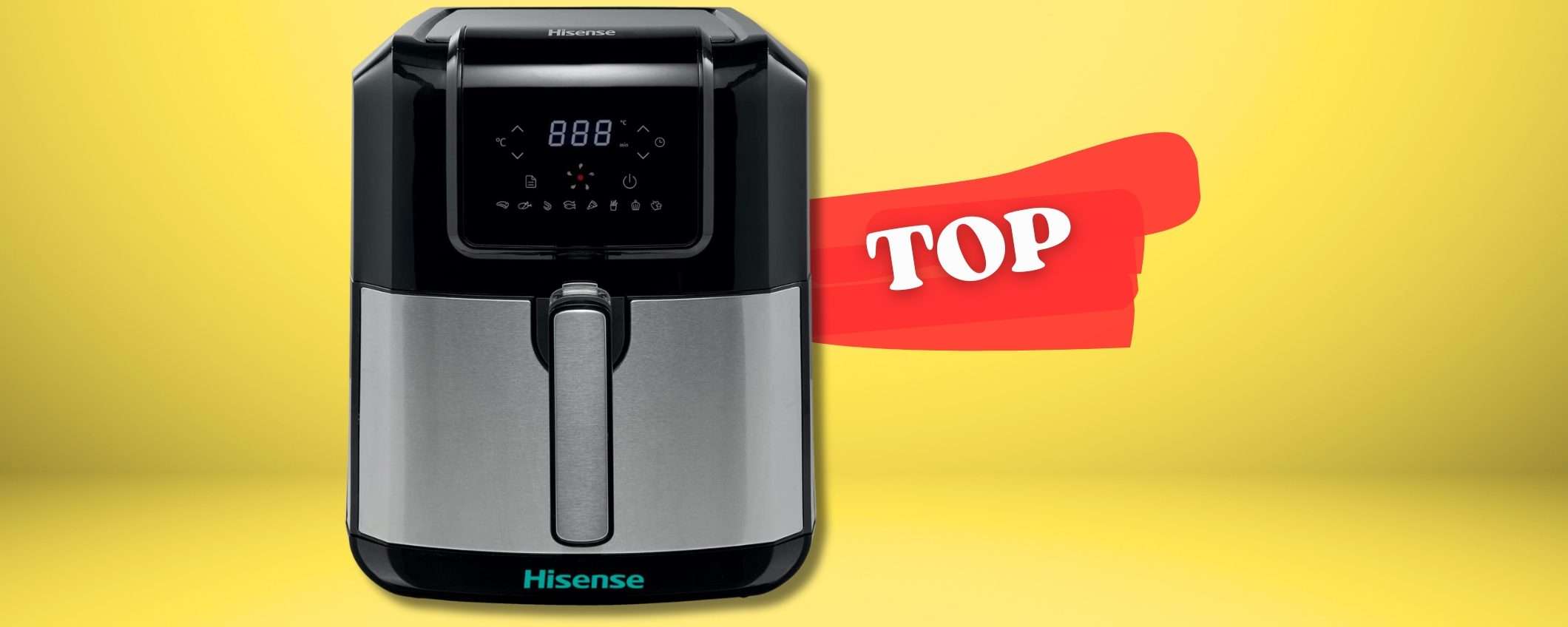Hisense per cucinare, friggitrice ad aria 5L a soli 90€ in scontissimo Hisense per cucinare, friggitrice ad aria 5L a soli 90€ in scontissimo