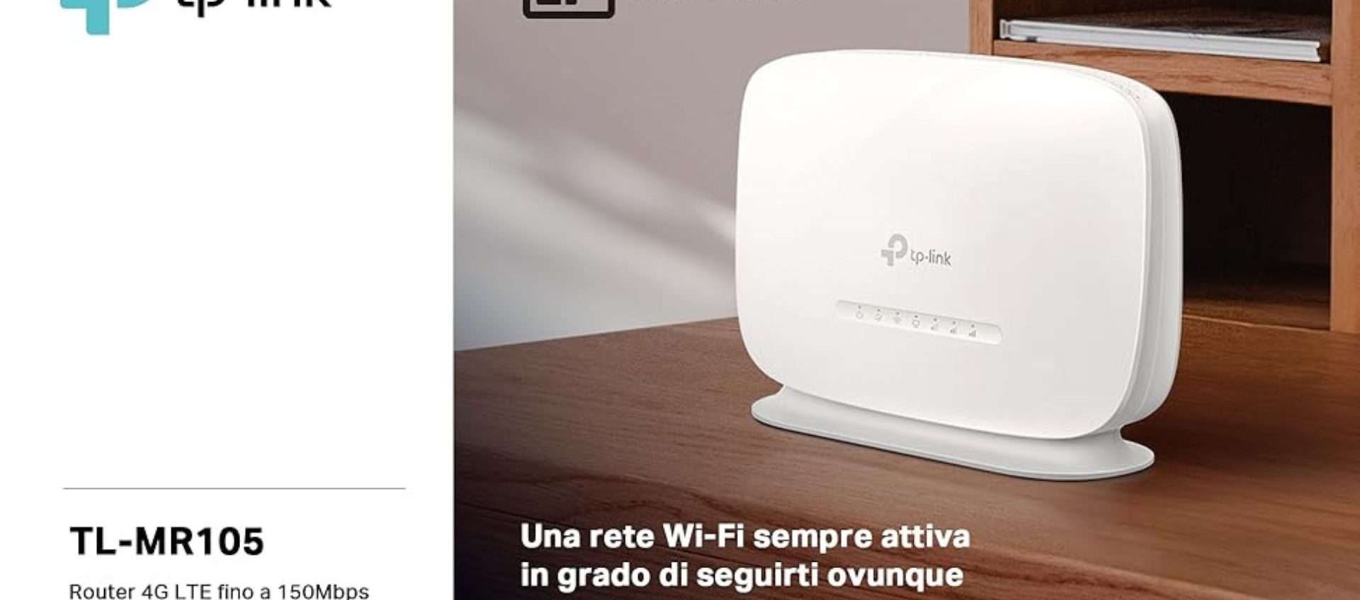 Router 4G della TP-Link in offerta a 46,99€: rete veloce ovunque, anche in viaggio Router 4G della TP-Link in offerta a 46,99€: rete veloce ovunque, anche in viaggio