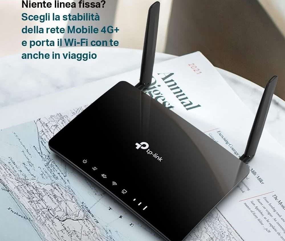 Router 4G+ della TP-Link in super offerta: risparmi subito il 27% Router 4G+ della TP-Link in super offerta: risparmi subito il 27%