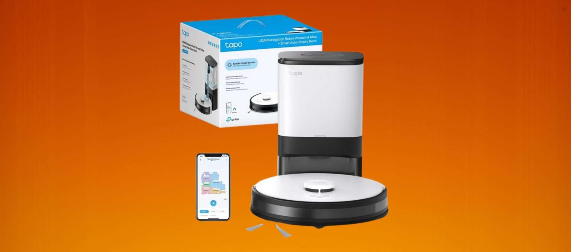 Tapo RV30 Plus, il super robot aspirapolvere è in offerta su Amazon Tapo RV30 Plus, il super robot aspirapolvere è in offerta su Amazon